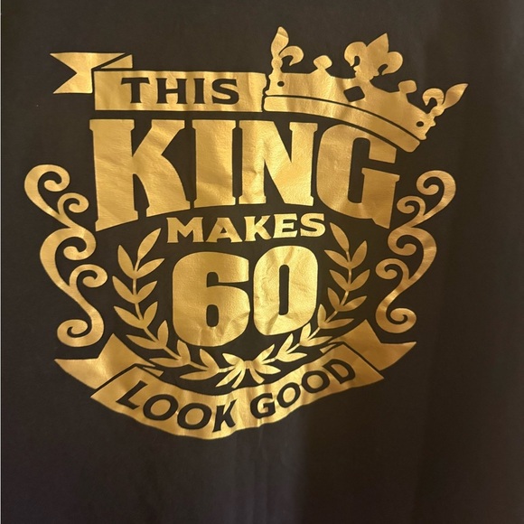 Black and Gold Graphic Tee - Picture 1 of 6